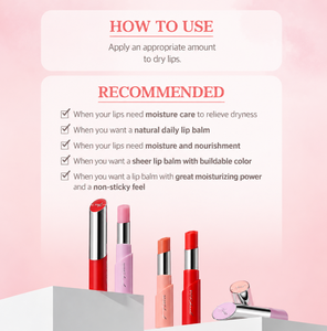 MAKEHEAL Collagen Tint Lip Glow 4.5g Bálsamo Labial Coreano de Larga Duración 3 Colores Brillante K-Beauty Hidratante Diario - Product Image 5