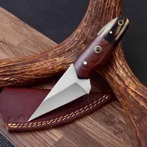 Cuchillo EDC Profesional Estilo Kiridashi, Hecho a Mano, de Grado Industrial, con Hoja de Acero Inoxidable y Mango de Madera, OEM ODM, 3 Hojas, para Supervivencia - Product Image 1