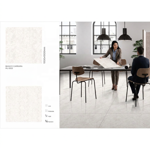 Carreaux de sol en porcelaine antibactériens brillants et émaillés Vistaar Alecia Crema Grey 1000x1000mm 12mm d'épaisseur pour piscine - Product Image 2