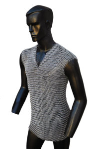 Gilet de carrosserie médiévale en maille de 10 mm en aluminium, sans manches, pour chevalier, cosplay, reconstitution historique, costume léger - Product Image 4