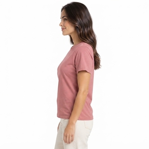 Fabricante de Camisetas, Camisetas Lisas para Mujer, Camisetas Personalizadas para Mujer, Camisetas al por Mayor, Camiseta Lisa 100% Algodón - Product Image 6
