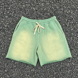 Pantalones Cortos Casuales de Algodón Pesado para Hombre, Estilo Urbano Vintage, Ecológicos, de Secado Rápido, Transpirables, con Cordón Ajustable y Bajo sin Rematar, de Corte Holgado - Product Image 6
