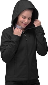 Veste Softshell respirante unie à fermeture éclair pour femme, style streetwear, pour la chasse, les voyages et les activités tactiques - Product Image 3