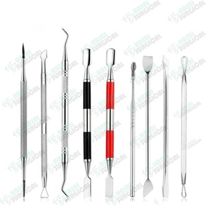 Haute qualité en acier inoxydable métal ongles cuticule poussoir grattoir manucure cuticules pousseurs CE / ISO approuvé par Hasni chirurgical - Product Image 5