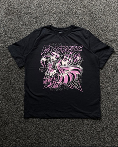 Camiseta de Manga Corta con Cuello Redondo para Hombre, Color Negro, Estampado Digital de Calaveras, Antiencogimiento, Estilo Casual, Corte Regular, 100% Algodón Jersey - Product Image 5