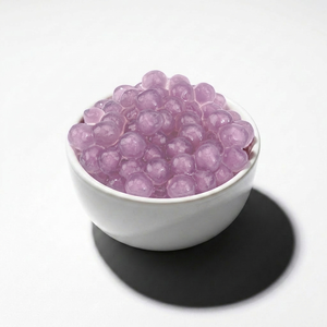 Perlas de tapioca con sabor a taro, hechas en Taiwán, para té de burbujas, ingrediente Boba Pearls, múltiples sabores, té con leche, Q-Bounce Boba - Product Image 1