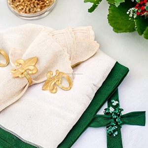 Hot Selling Golden Anchor Shaped Napkin <b>Ring</b> Metal <b>Circle</b> Napkin Buckle Table Decoration Napkin <b>Ring</b> Wholesale Bulk Quantity - Product Image 3