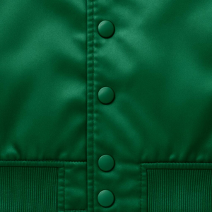 Custom Satin Varsity <b>Jackets</b> Winter Stand Collar Satin <b>Jacket</b> – Custom Embroidered Bomber Style <b>Jacket</b> for <b>Men</b> and Women - Product Image 3