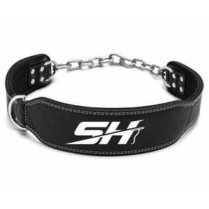 Cinturón Unisex de Cuero Genuino de Alta Densidad con Sistema de Eslabones de Cadena de Acero de Precisión Diseñado para Mejorar la Estabilidad a Bajo Precio - Product Image 1