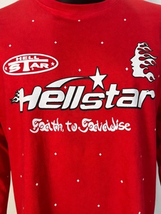 Custom Bright Red Long Sleeve T <b>Shirt</b> Graphic <b>Flame</b> Sleeve Print Vintage Heavyweight Cotton Streetwear Men Regular Fit T <b>Shirt</b> - Product Image 4
