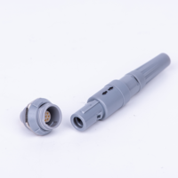 Conector Push-Pull Compatible con la Serie P, Redondo, de Plástico, Pequeño, IP50, Resistente al Polvo, Conector 1P, PAG, PLG, PKG, PMG, PYG, PRG, PPG, PFG, PAH, PKH