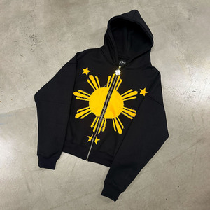 Sweat-shirt à capuche surdimensionné pour homme, 100% coton, streetwear, 360 GSM, en molleton, imprimé en sérigraphie - Product Image 4