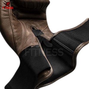 Gants de boxe en cuir Premium RC Fitness Wear avec fermeture réglable à boucle et crochets, style entraînement, unisexe adulte, ensemble combo personnalisé - Product Image 3