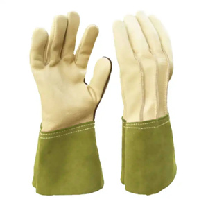 Gants de soudeur en cuir pleine fleur de qualité supérieure, réfléchissants, ignifuges, pour la construction et la lutte contre les incendies - Product Image 6