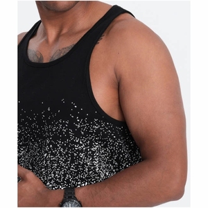 Camisetas sin mangas para hombre de nueva llegada y alta calidad / Camisetas sin mangas para hombre de material 100% algodón, teñidas en color liso y de secado rápido - Product Image 2