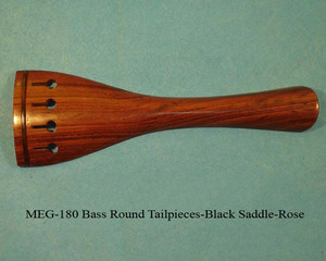 Cordier rond pour basse avec selle noire en palissandre, modèle MEG-180, finition polie, durable - Product Image 3