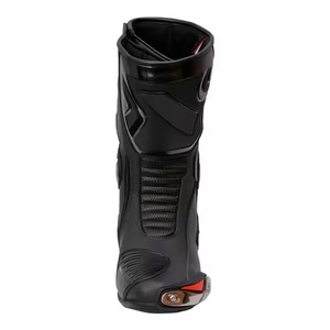 Bottes de moto en cuir – Chaussures de moto de couleur unie, grande taille, design protecteur, logo et taille personnalisés, fabriquées au Pakistan - Product Image 3