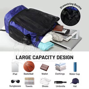 Professional Large Capacity Basketball <b>Backpack</b> With Shoe Compartment For Athlete Outdoor <b>Training</b> - Product Image 5
