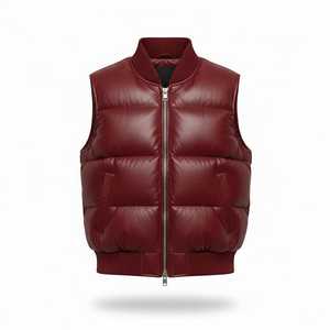 Unisex High Quality Quilted Sleeveless Puffer <b>Vest</b> Custom Brand Bubble Jacket for Men and Women - Product Image 1