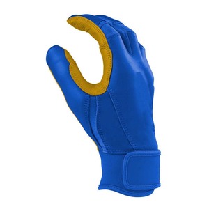 Gants de frappe en cuir bleu avec fermeture auto-agrippante, durables, unisexes, pour adultes, gants d'entraînement - Product Image 2