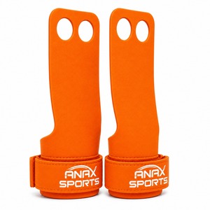 Poignée de gymnastique à 2 trous en cuir de qualité supérieure pour une durabilité longue durée, respirante - Product Image 2