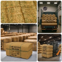 Toile géotextile 100 % jute 730 GSM pour le contrôle de l'érosion des sols, tissu écologique pour aménagement paysager, jardinage, lutte contre les mauvaises herbes, agriculture