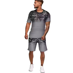 Premium Summer Casual Print T-Shirt Short <b>Set</b> 100% Cotton Breathable Fabric Comfortable Fit Stylish Look Modern Lifestyle Wear - Product Image 4