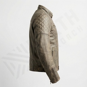 Veste de moto en cuir véritable pour homme de qualité supérieure, nouvelle arrivée, vestes de moto d'hiver, protections amovibles, personnalisables - Product Image 3