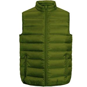 Ropa deportiva de bombardero informal con bolsillo con cremallera gruesa y cálida para hombre, chalecos de pesca de invierno transpirables para deportes de invierno acolchados - Product Image 4