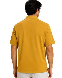 Polo Personalizado Amarillo Mostaza para Hombre, Manga Corta, Tela de Algodón Piqué, Diseño Liso Informal, Cuello Camisero, Personalizado para Verano - Product Image 2