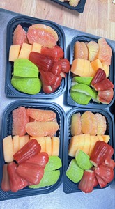 Wholesale Custom High-end Factory 2-4 Compartments Disposable Plastic Food Container with Lid Black Color <b>Clear</b> Lid Hot sale - Product Image 4