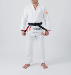 ชุดคาราเต้กิโมโนสั่งทำพิเศษ 460gsm ผ้าฝ้าย 100% ระบายอากาศได้ดี สีน้ำเงิน ดำ ขาว - Product Image 2