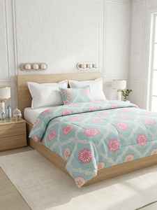 Juego de Ropa de Cama de 4 Piezas de Poliéster Floral Tejido Moderno y Suave con 300 Hilos, Personalizable para Uso en el Hogar, Hoteles y Bodas - Product Image 2