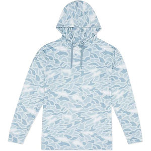 Sudadera con Capucha Camuflada para Hombre, Mezcla de Algodón y Poliéster, Diseño Lavanda, Capucha con Cordón, Bolsillos Laterales, Estilo Urbano - Product Image 1