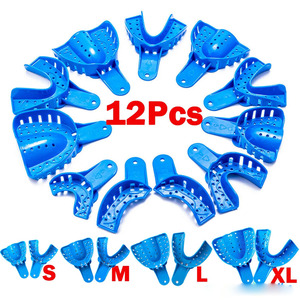Plateaux d'empreinte dentaire en plastique de différentes tailles, instruments dentaires pour orthodontie - Product Image 2