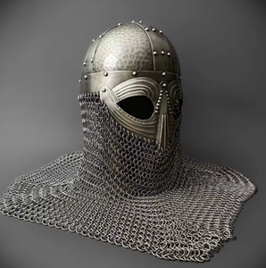 Casco Vikingo con Cadena Plateada, Casco Medieval Usable, Utilizado por los Vikingos - Product Image 3