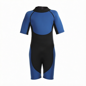 Combinaison de plongée courte en néoprène pour homme TESSUTO, manches courtes, fermeture éclair dorsale, coutures plates, pour la plongée, le surf, la natation et la plongée avec tuba - Product Image 3