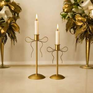 Rustic Popular Black <b>Mini</b> Metal Eco-Friendly Modern Decorative Candle Holders for Dining <b>Table</b> Centerpiece Christmas Home Decor - Product Image 4