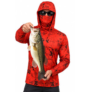 Maillot de bateau à manches longues et à capuche, designs personnalisés de qualité supérieure, approuvé UPF, et chemise pour tournoi de pêche - Product Image 4
