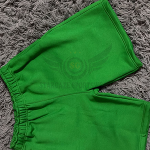 <b>Men's</b> <b>Green</b> 100% Cotton <b>Shorts</b> Elastic Waist Casual Solid Color Pockets Breathable Quick Dry Eco-Friendly Mid Rise Wholesale OEM - Product Image 5