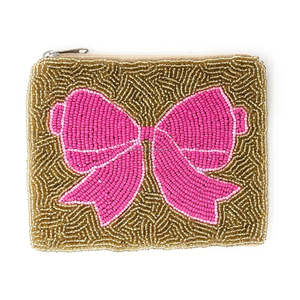 Custom Handmade Beaded Embroidered Coin Purse <b>Bee</b> Design Soft Durable Eco-Friendly Zipper <b>Gift</b> Pouch for Women Girls Wholesale - Product Image 5