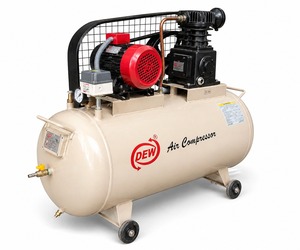 Compresseur d'air à double piston DEW 2 HP, réservoir de 150 L, compresseur d'air industriel haute pression, moteur triphasé - Product Image 1
