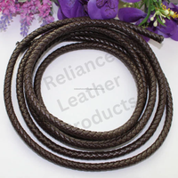 Cordon en cuir plat tressé personnalisé de 3 mm à 12 mm, 100 % cuir véritable |   Cordons en vrac pour cravates Bolo et accessoires de mode DIY - Reliance