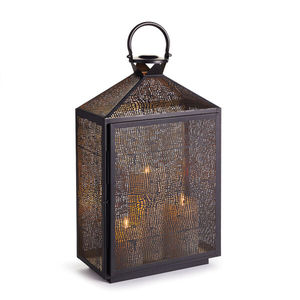 Fournisseurs en gros de lanternes rectangulaires en métal de style antique pour la décoration - Product Image 2