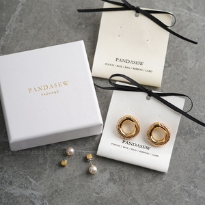 Pandasew biểu tượng tùy chỉnh bông gói đồ trang sức bông tai chủ vải Thẻ Thẻ treo bông tai thẻ - Product Image 6