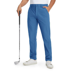 Pantalon de golf pour homme à taille extensible, design plat, avec matière respirante pour un confort maximal pendant le jeu - Product Image 1