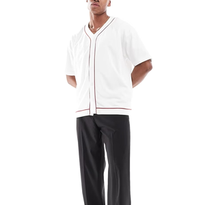 Camiseta de Béisbol Profesional Impresionante de Nuevo Diseño y Alta Calidad, Transpirable, Talla Grande, del Mejor Fabricante de Camisetas de Béisbol en Pakistán - Product Image 2