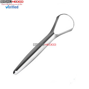 Raspador de Lengua Metálico, Limpiador de Lengua de 6 Pulgadas, Instrumento de Cuidado Bucal y Dental, Acero Inoxidable de Grado Alemán, Reutilizable, Profesional - Product Image 5
