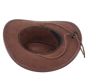 Sombreros de Vaquero Personalizados de Cuero Vacuno de Primera Calidad - Sombreros de Vaquero de Cuero con Impresión de Marca Privada - Product Image 2