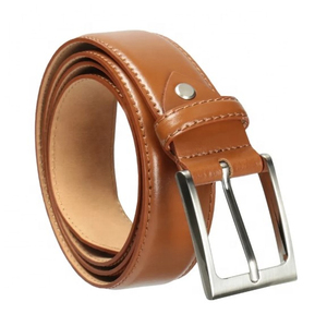 Cinturón Clásico de Cuero Genuino de Vaca de Primera Calidad, Hebilla de Pin para Oficina, Venta Directa de Fábrica, Precio al por Mayor - Product Image 1
